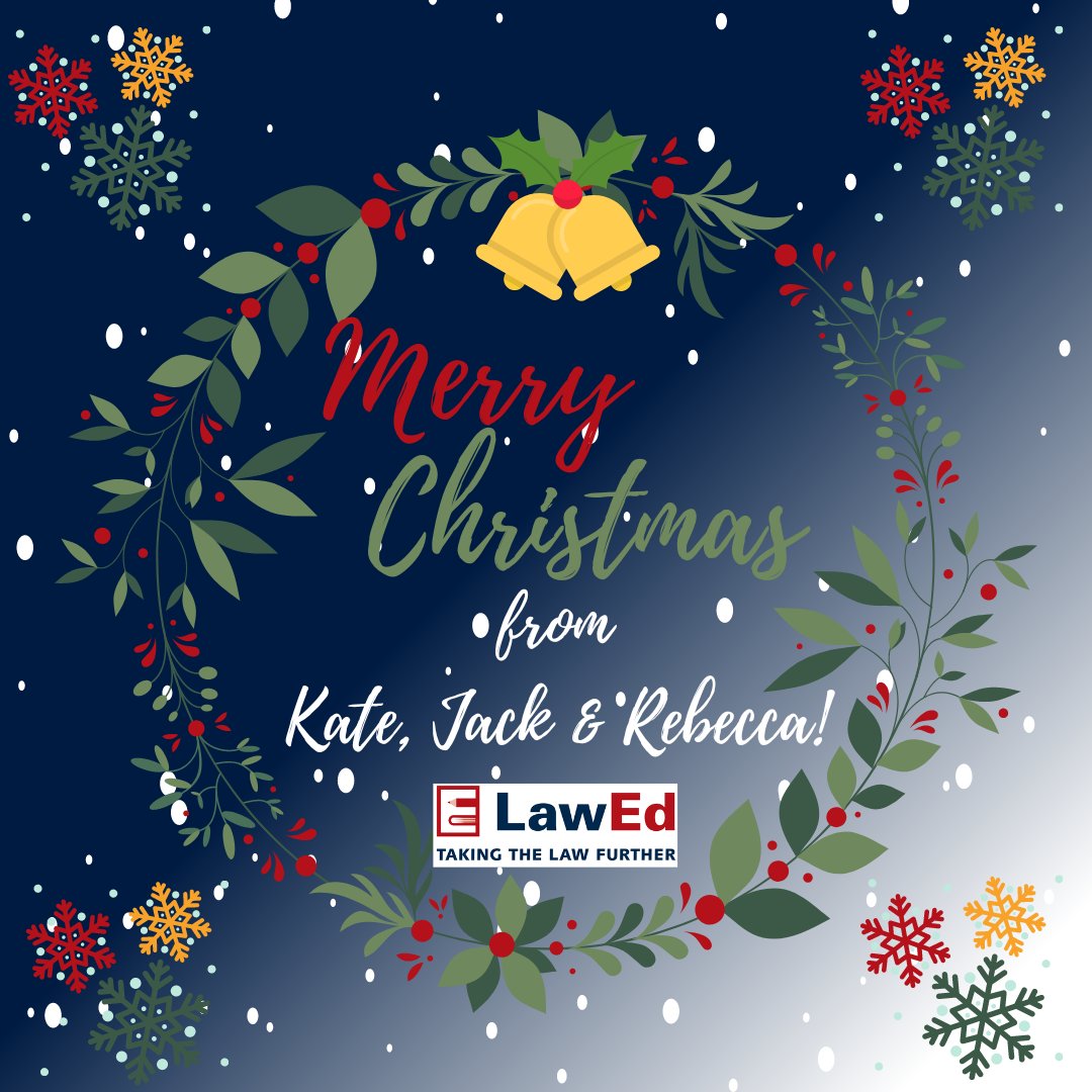 LawEd_ie's tweet photo. Wishing all of our followers a very Merry Christmas. We hope you enjoy the festivities over the next few days 🎅✨

We will be back in the New Year, see you then! 😊

#merrychristmas #lawed #legalliteracy #workshops #students #education #elearning #LCA #TY #juniorcycle https://t.co/5MMkg4m8Tg