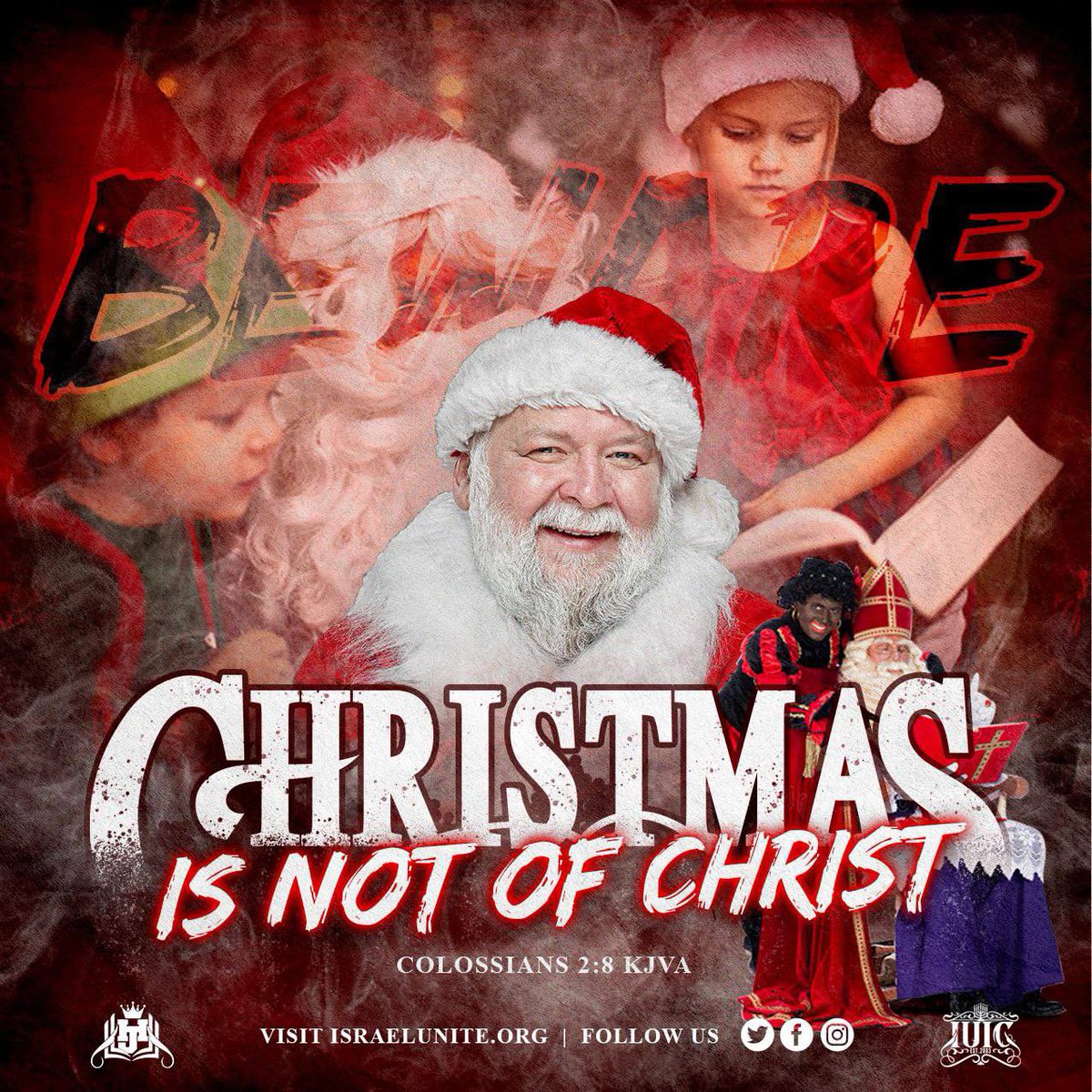 iuic_chicago's tweet photo. Christmas is one of the furthest things from Christ you can celebrate! π
πΎββ Don't be deceived by the hype.
.β¦β¦β¦β¦β¦β¦β¦β¦β¦β¦β¦β¦β¦β¦
Visit π»π¨πΎβπ»π₯
π΄ https://t.co/BJY02Viadb
#HebrewsJournal #RighteousJournalism #NationNews #IUICTV #BibleVisuals #StopChristmas #HellaDays https://t.co/P6hJtpKT1k