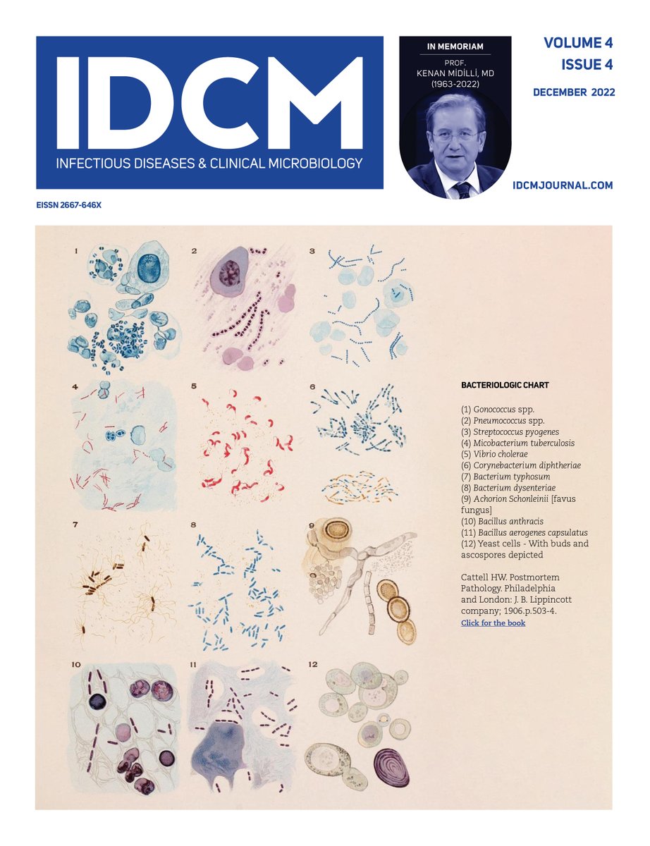 December 2022 issue of Infectious Diseases and Clinical Microbiology (IDCM) is on air: idcmjournal.org #idcm #medicine #infectiousdiseases #clinicalmicrobiology #medicaljournal #internalmedicine #covid19 #coronavirus