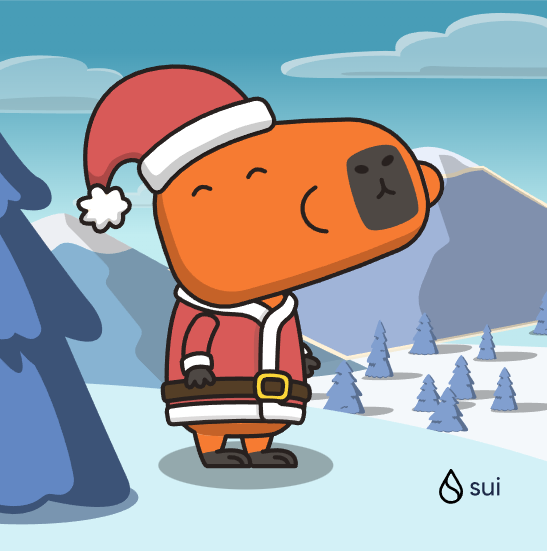 After leaving the house, Carrot-top wandered first into the woods along the path. She liked to breathe the fresh forest air. #CapyHolidays