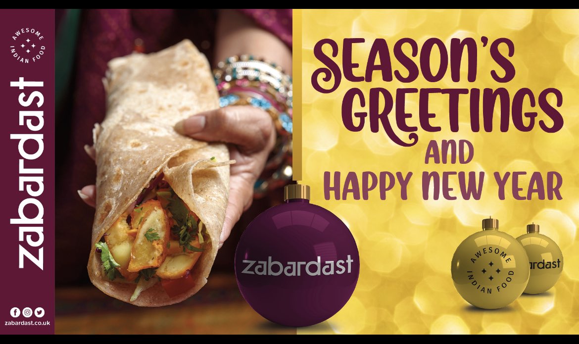 Season’s Greetings from Zabardast family to your family ❤️