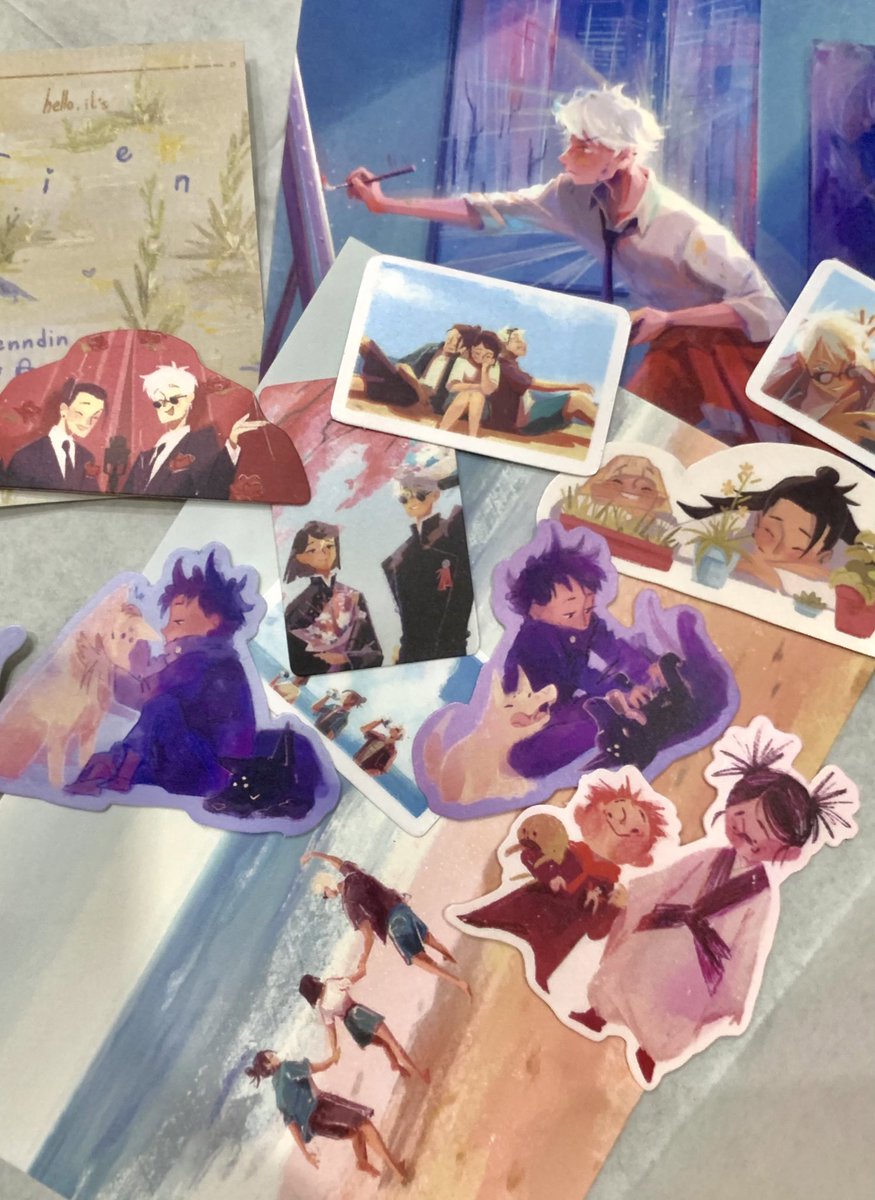 masih in love with kak rien’s works masih belum menyerah if one day printnya toji sm gumi restock aku rela sikutsikutan😭🫶🏽 thank you very much kak <a href="/rienndin/">Rien 🌼</a> mau nangis cant get over the fact how pretty these are🥺🥺🥺
