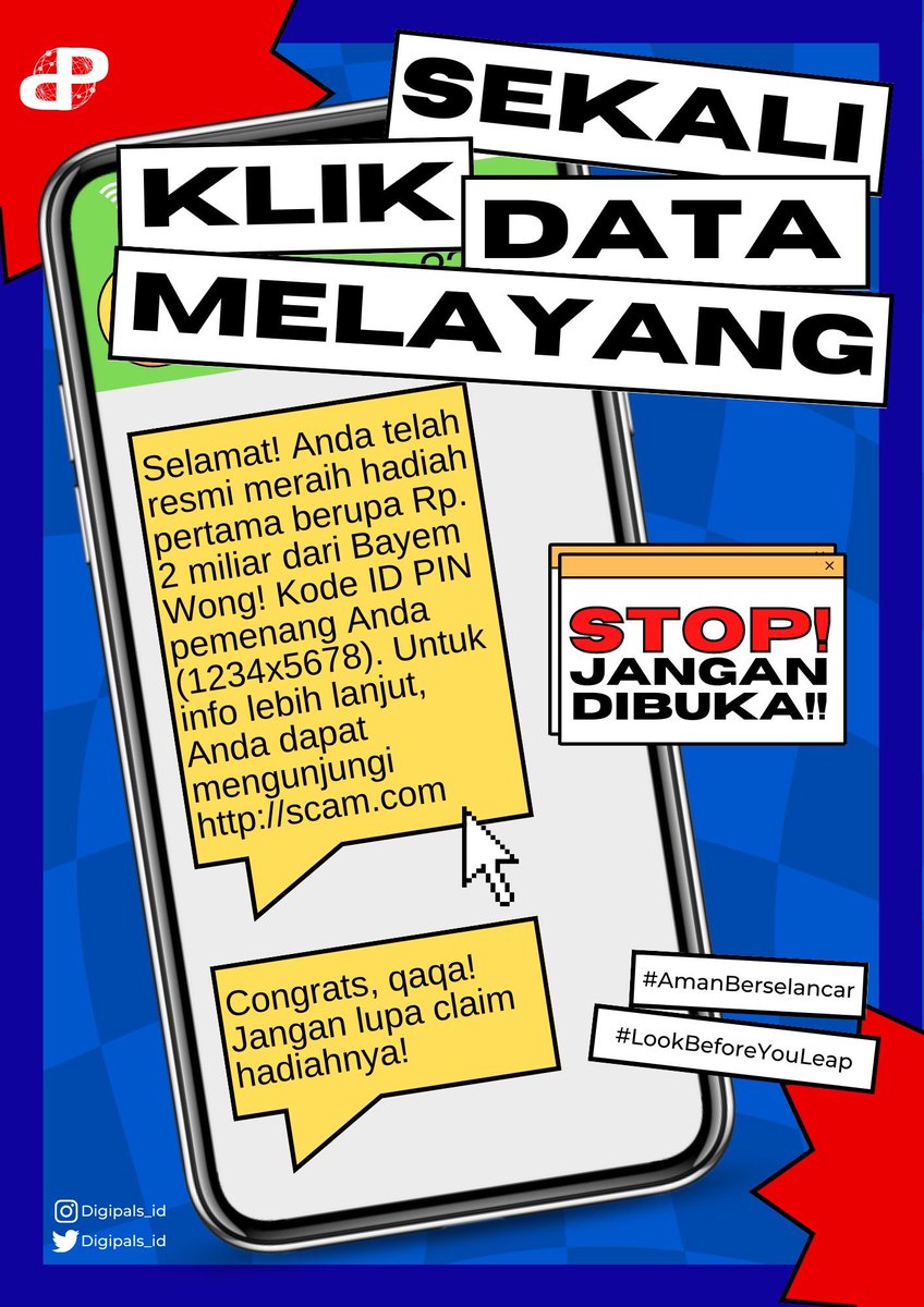 digipals_id's tweet photo. [PROPAGANDA] 

#AmanBerselancar
#LindungiDatamu
#BijakdiInternet https://t.co/4oOdm5Ozte