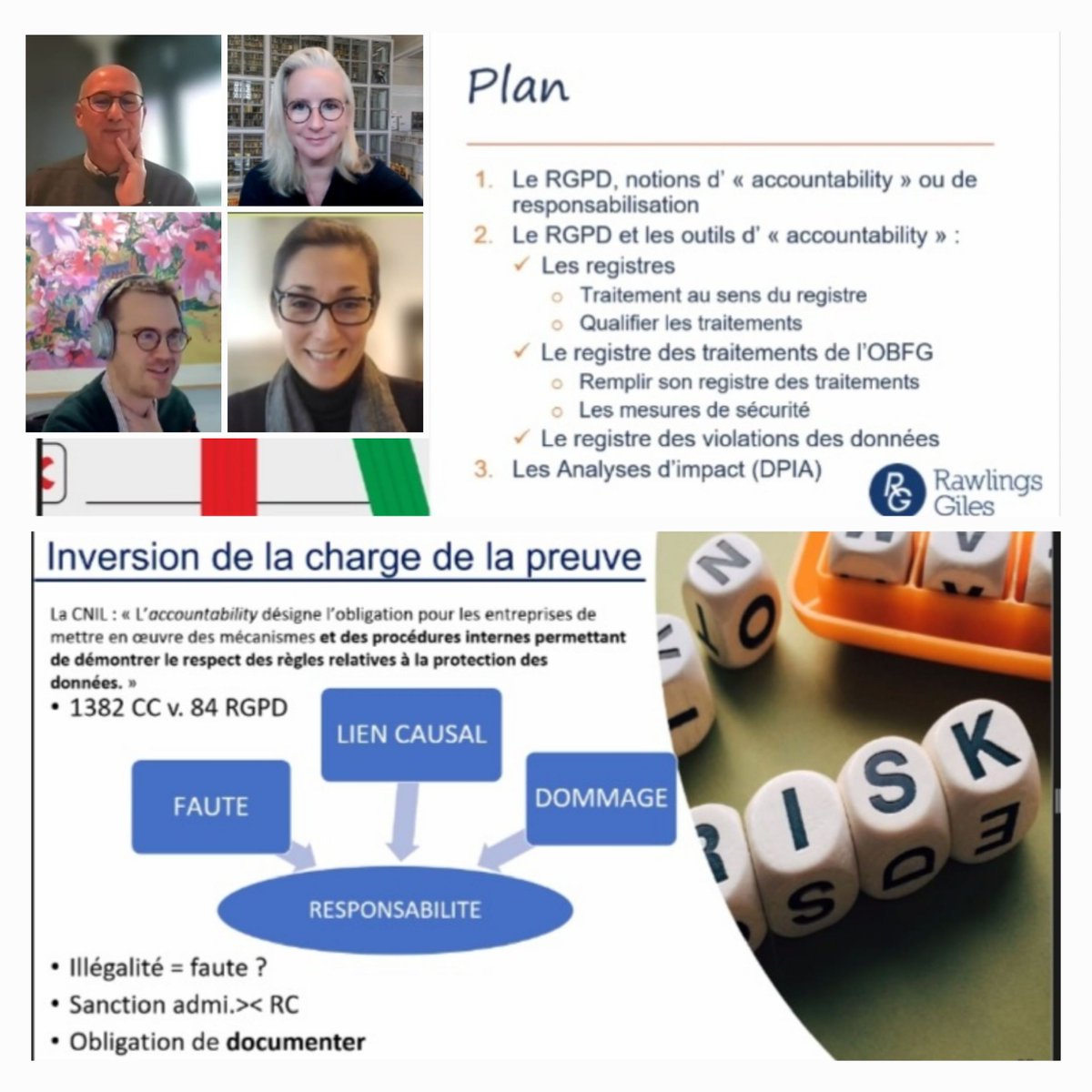 Ce midi c'était le dernier Man de 2022 sur le #RGPD avec Me <a href="/parsasaba/">Parsa Saba</a> et J.M. Van Gyseghem sur les registres et la responsabilisation... 

Merci à eux pour leurs exposés pratico-pratiques!

RDV le 26/1 sur les règlementations UE.

Inscriptions via : 
lgo.avocats.be/event/midi-de-…