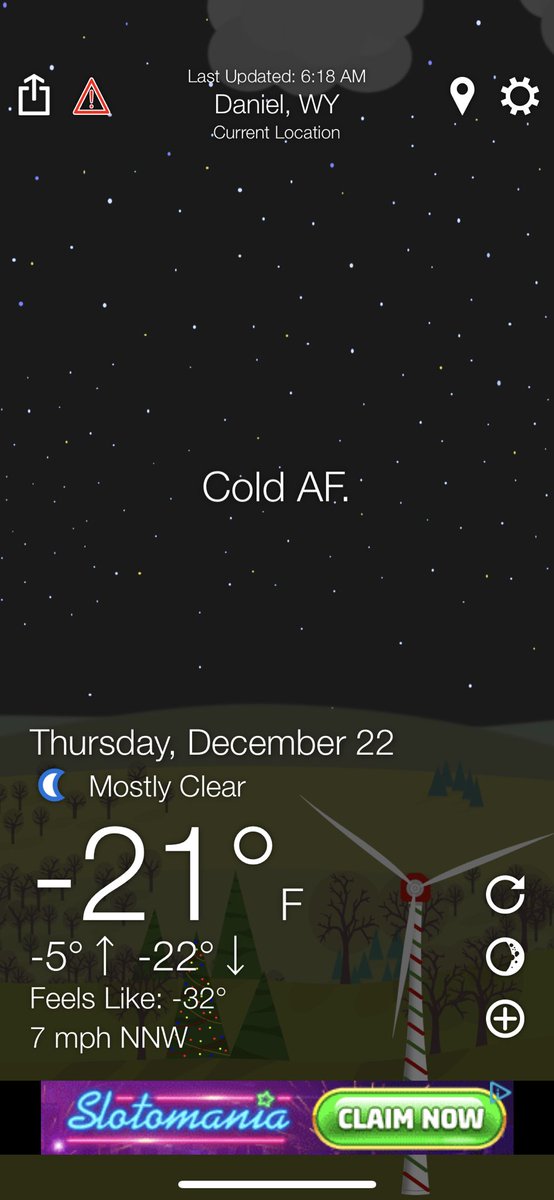 RanaePape's tweet image. It’s only going to get colder when the sun comes up. #coldAF #WTForcast