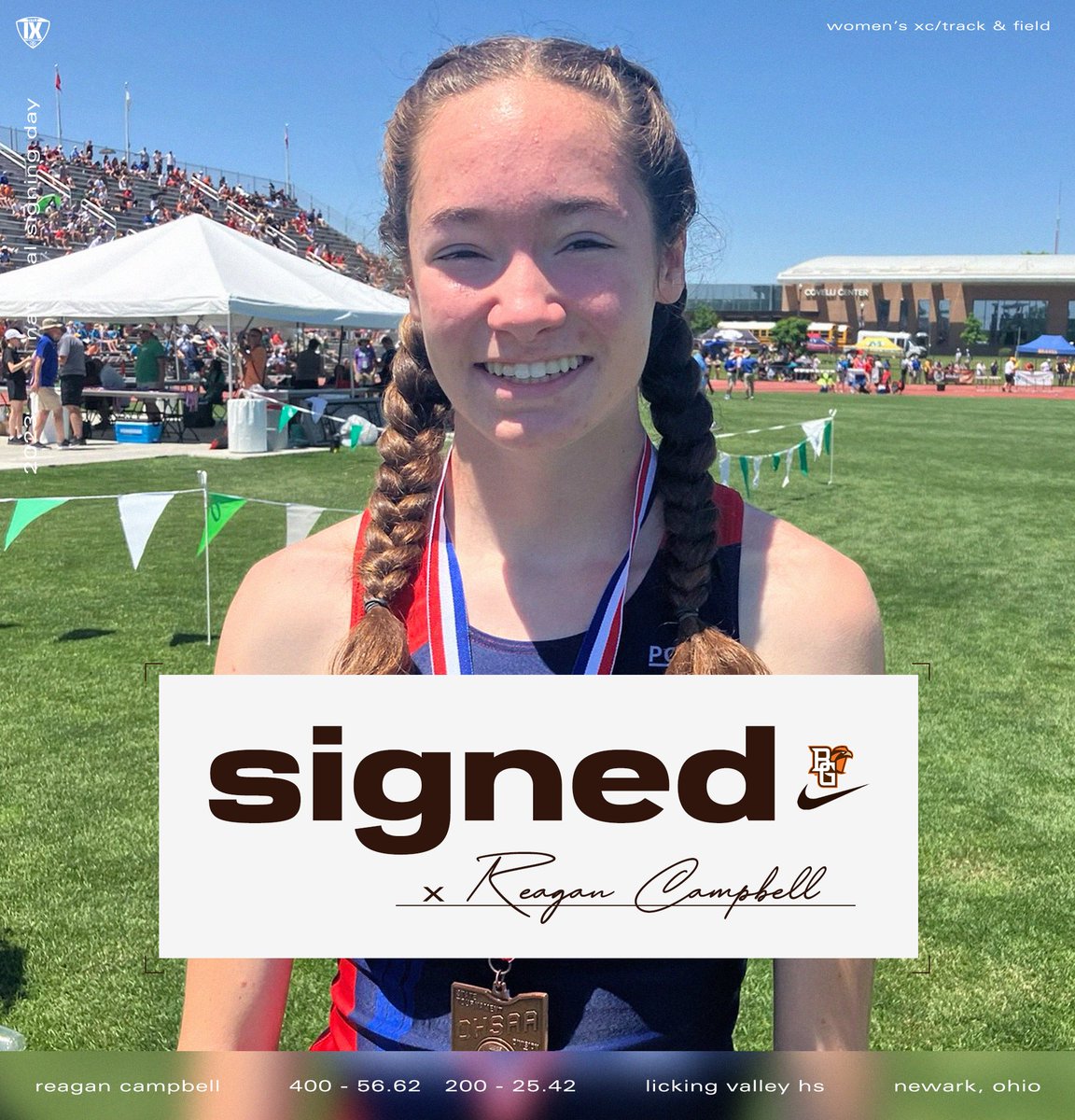 ‼️ SIGNED ‼️

We are so excited to welcome Reagan to our Falcon Family!

Reagan Campbell
Licking Valley High School
Newark, OH

400 - 56.62
200 - 25.42