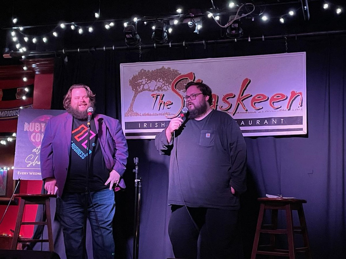 JackmanRadio's tweet photo. Thank you @RubyRoomComedy for having us as a featured act last night. We had a blast and can't wait to come back soon!
#JackmanRadio #NHComedy #Impressions #JackmanBros #Ye #JoeBiden #DonaldTrump #JonTaffer #ManchesterNH #JeffreyDahmer #NetflixAndChew https://t.co/CYcMcSe0HT