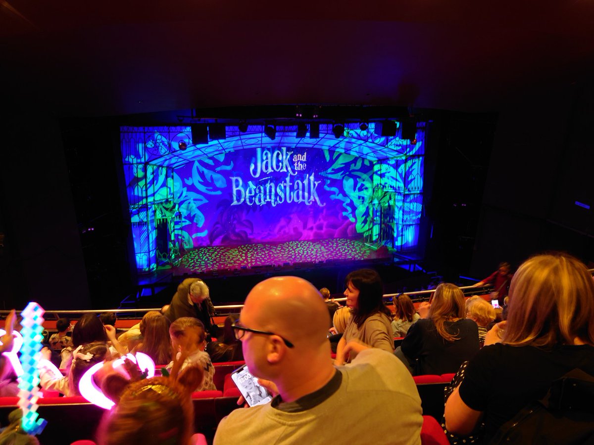At the panto <a href="/The_Churchill/">Churchill Theatre Bromley</a>