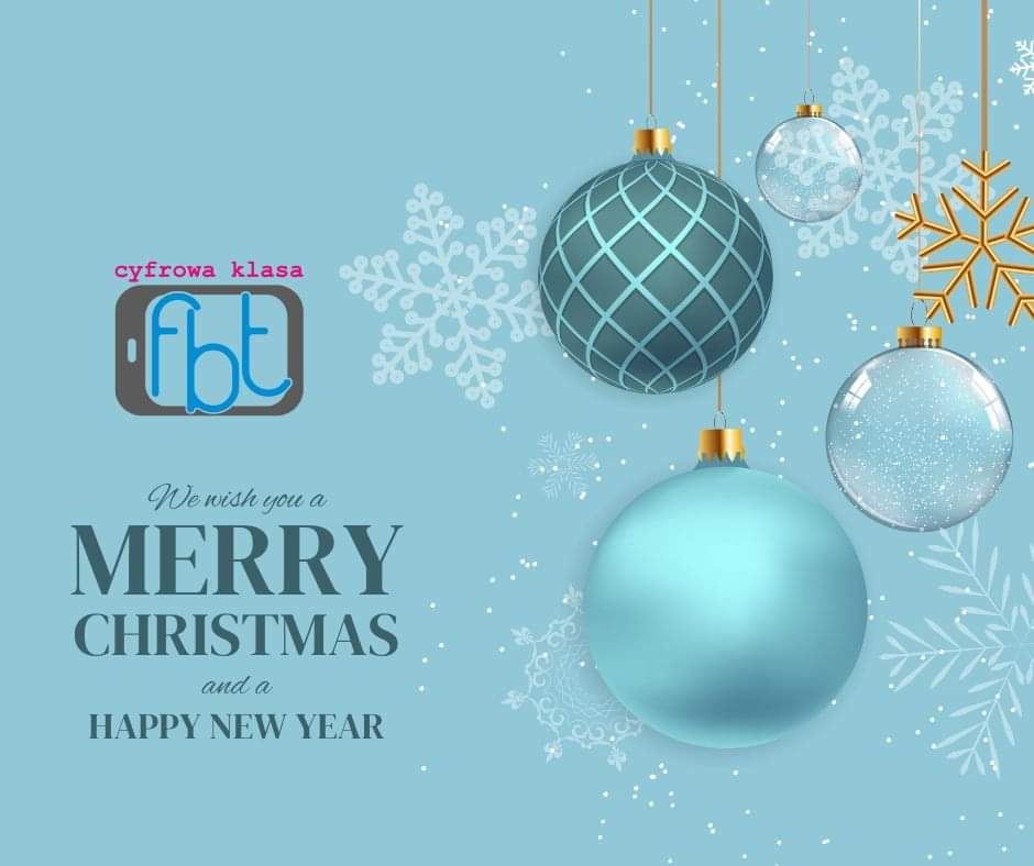 FBTKlasa's tweet photo. Merry Christmas 🎄
https://t.co/aNuHFgHKtA 
#enjoy #enjoyfbt #Świdnica #languageschool #cyfrowaklasafbt #edtech #English #angielski #szkołajęzykowa #dzieci #młodzież #dorośli #teens #kids #adults #cyfrowyangielski #angielskionline #online #offline #Christmas #wishes https://t.co/4WdDqrwYGR