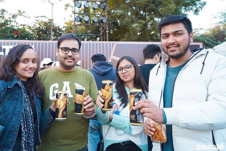 Raise your <a href="/kingfisherworld/">Kingfisher</a> up high 🍻 and let’s cheers to a great weekend at Zomaland New Delhi 🫶🏼 

#Zomaland #NewDelhi #KingfisherUltra #UltraMax