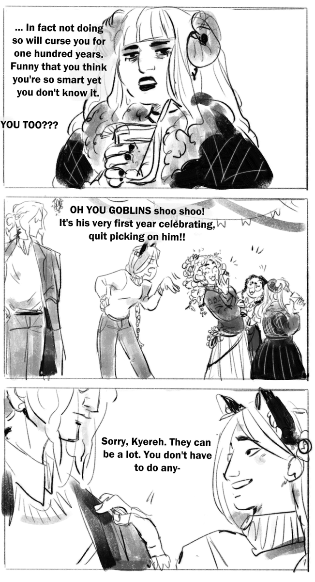 [OC]

happy holidays
when your friends (and adoptive family) really cheer for your romantic life 