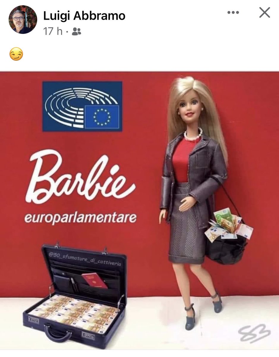 Avv_Natalina's tweet photo. È disponibile ora la nuova “Barbie europarlamentare” ⤵️
#Kailis #Qatar https://t.co/byG1TbqiuF