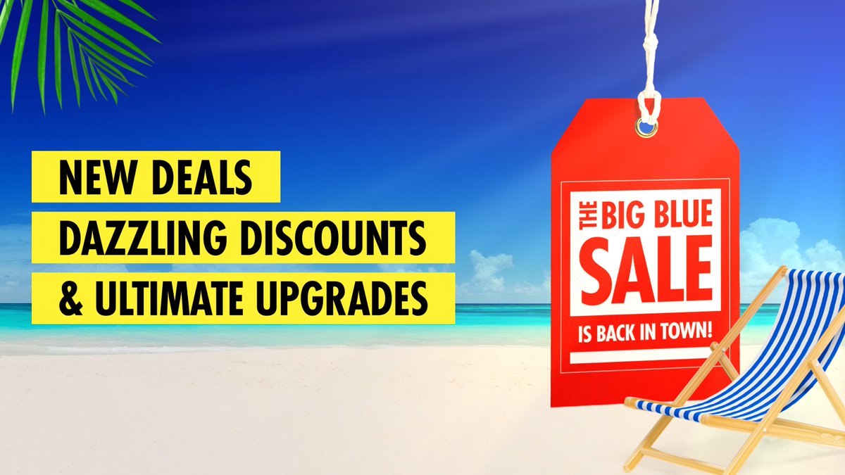 Its HERE!! Unwrap incredible new deals, discover savings galore and take advantage of our epic extras in THE BIG BLUE SALE. 

BOOK TODAY FROM JUST £150pp DEPOSIT 👉🏻 bit.ly/3HWviVk