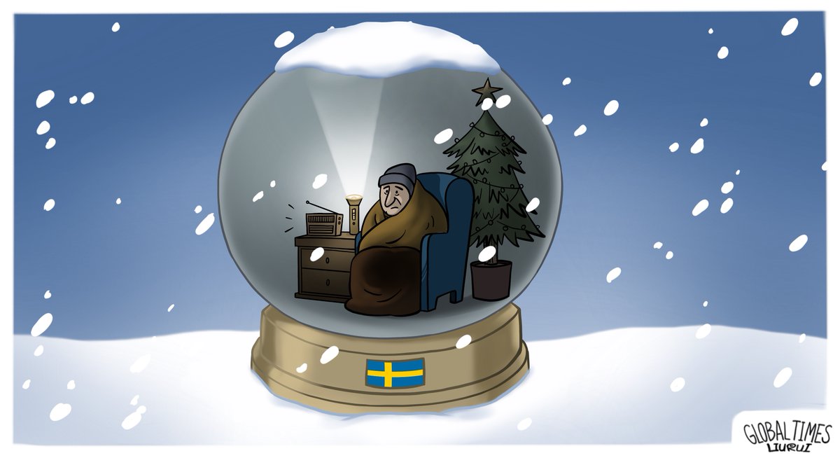 globaltimesnews's tweet image. #GTCartoon: Sweden prepares for winter blackouts. @_ValiantPanda_