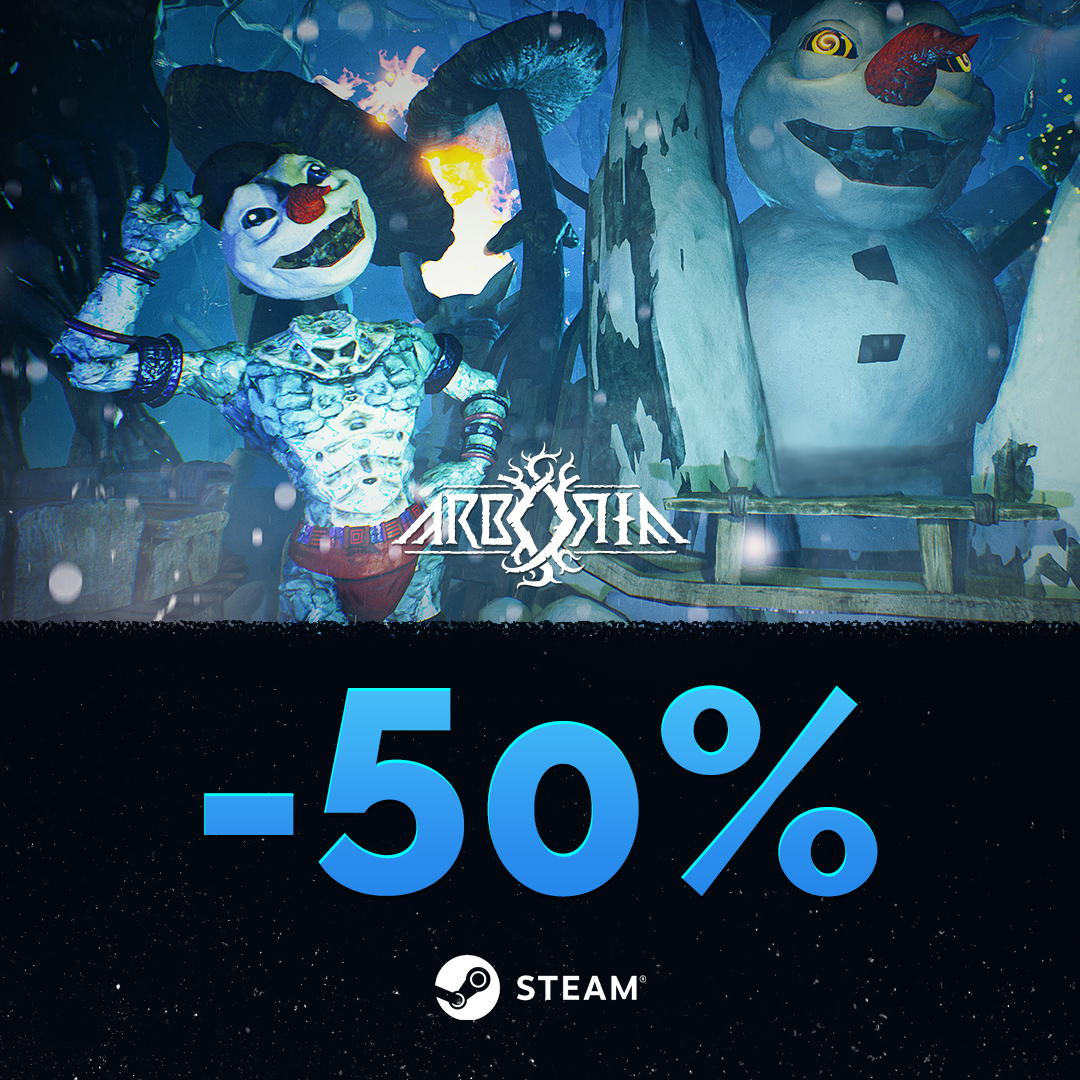 Yotunz! Grab Arboria 50% off on #SteamWinterSale before January 5. Fight, die, and fight again in this dark fantasy trollz-like roguelite. Get your copy today ☃️ deals.allingames.com

#IndieGame #Steam #Gaming