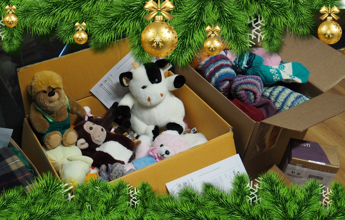 CSIHelsinki's tweet photo. Happy holidays, everyone! This Christmas, CSI supports the disaster fund of the Finnish Red Cross in delivering vital aid to the crisis areas in Ukraine. Also, 6 boxes of toys, reflectors, batteries, wollen socks etc. were just sent to Ukraine.  #finnishredcross #autaukrainaa https://t.co/QY5Ed0bHKx