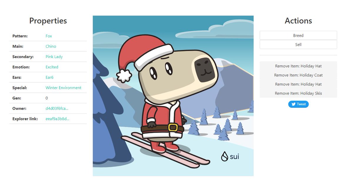 🎁 I just unboxed my Sui Holiday Capy! ❄️ 
Create your own Capy here:  capy.art #CapyHolidays