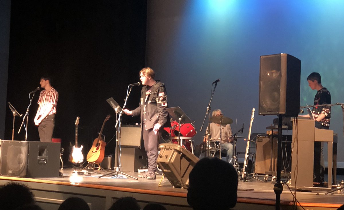 MiltonHSchool's tweet photo. Tuesday #MHS hosted Rock Project 9! Students, faculty, and staff celebrated their talents on stage!
#musicians #music #rockproject https://t.co/xPPwDbPpsU