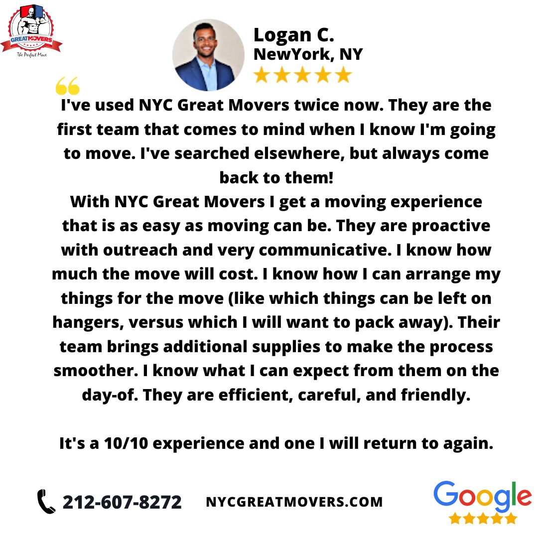 NJGreatMovers1's tweet photo. Wow, Logan, what an amazing feedback๐ฅฐ
Moving is a stressful event in anyone's life. You don't need any additional stress from moving complications. Call us at #greatmoving
Request a free quote now: 212-607-8272
#njgreatmovers #njmovers #njmovingreviews #greatmoving https://t.co/EgQ3ufCZlz