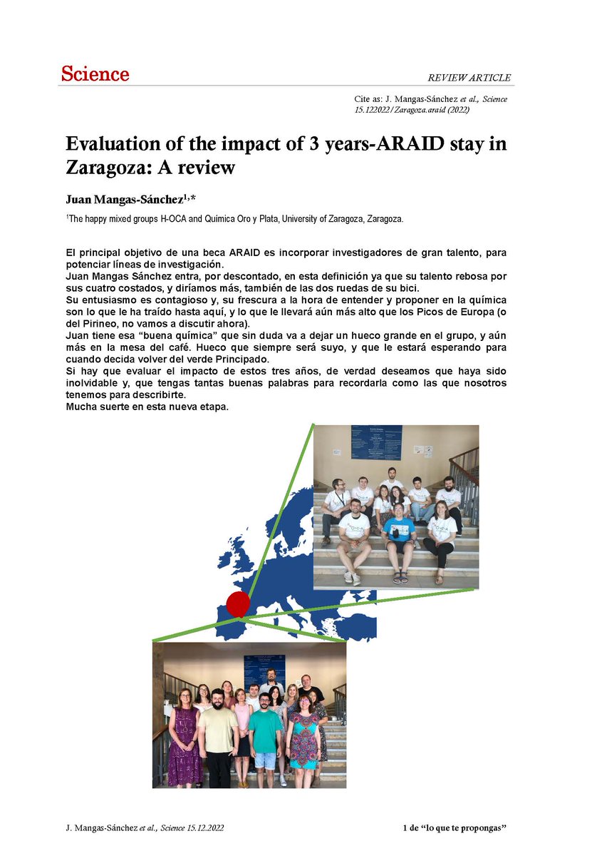 Juan Mangas (@juanmangas) on Twitter photo Always sad to say goodbye. Many thanks <a href="/HOCAGroup/">Herrera Group (HOCA)</a> and <a href="/GimenoGroup/">ConchitaGimeno'sGroup_ISQCH</a> for your help, support and guidance - it's been a privilege to be part of your groups. Thanks also to <a href="/ARAID_ES/">ARAID</a> for believing in me and the opportunity to start my career as a PI. Ready to the next challenge Always sad to say goodbye. Many thanks <a href="/HOCAGroup/">Herrera Group (HOCA)</a> and <a href="/GimenoGroup/">ConchitaGimeno'sGroup_ISQCH</a> for your help, support and guidance - it's been a privilege to be part of your groups. Thanks also to <a href="/ARAID_ES/">ARAID</a> for believing in me and the opportunity to start my career as a PI. Ready to the next challenge
