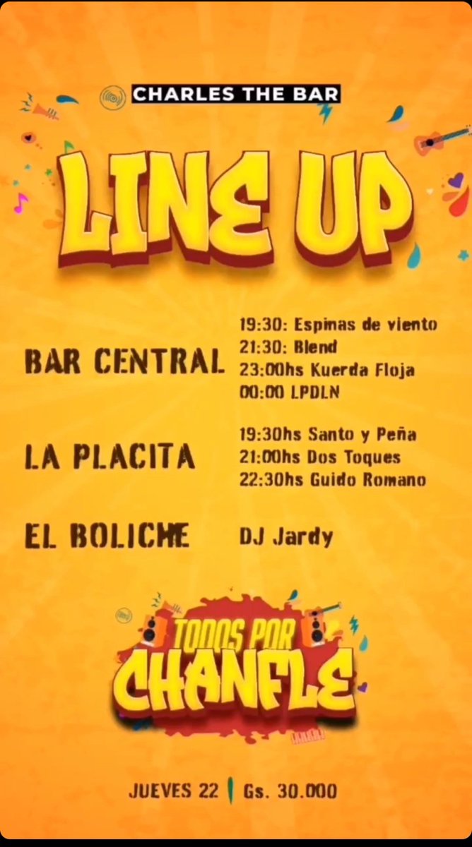 Les esperamos hoy en los tres locales de Charles 🥰