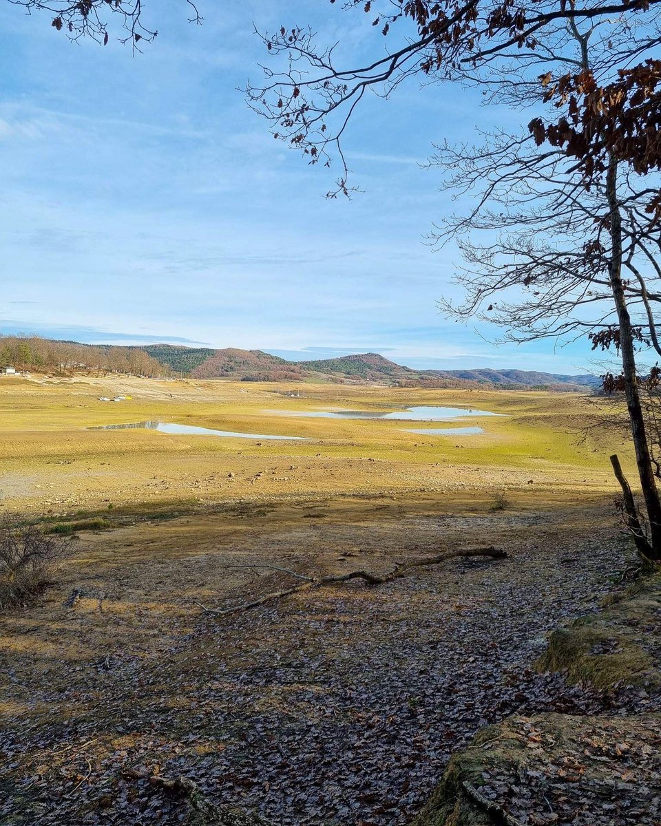 Meteo_Pyrenees's tweet photo. Ici, à Montbel, il y avait un lac. 2022 se termine à l’image de 2022, sécheresse et douceur. 📷 @meteopyrenees https://t.co/tni4CRnj3X
