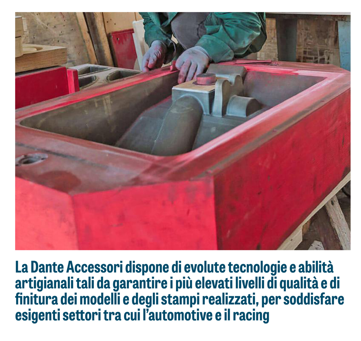 STAMPI 12 '22
MODELLISTA NELLA FORMA, STAMPISTA NELLA SOSTANZA
Dante Accessori garantisce livelli di qualità e finitura degli stampi con le soluzioni software VISI e il braccio di misura di Hexagon, commercializzate in Toscana e Umbria da Syscam.
ow.ly/p8Sq50MatLk