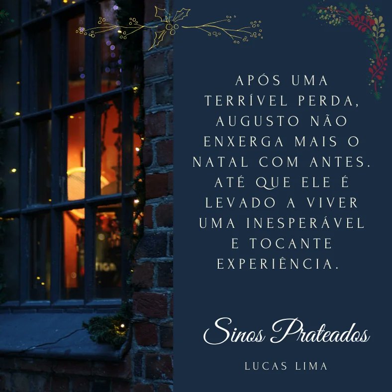 ivanlucaslima's tweet photo. Meu conto natalino "Sinos Prateados" disponível em ebook e no Kindle Unlimited. Um conto natalino que traz um quentinho na coração. 🎄 https://t.co/qWBpFqFykO