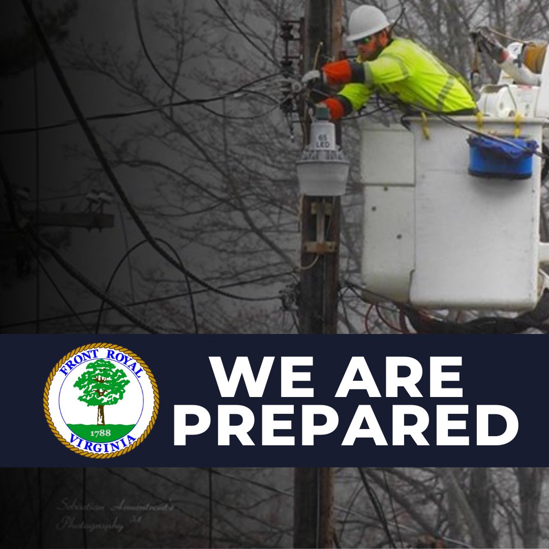 The Town of Front Royal is closely monitoring the winter weather forecast for mixed precipitation, high winds and low temperatures and the potential impacts to our community. Be assured that the Town has emergency response plans in place (read more) petitelink.net/Kiy6hd
