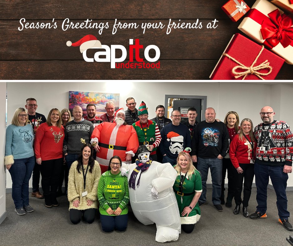 Everyone at Capito would like to wish a very merry Christmas to those who celebrate it and a Happy New Year for all! We continue to work throughout the holiday period to provide core services and support to our clients. As always, we are here if and when you need us.