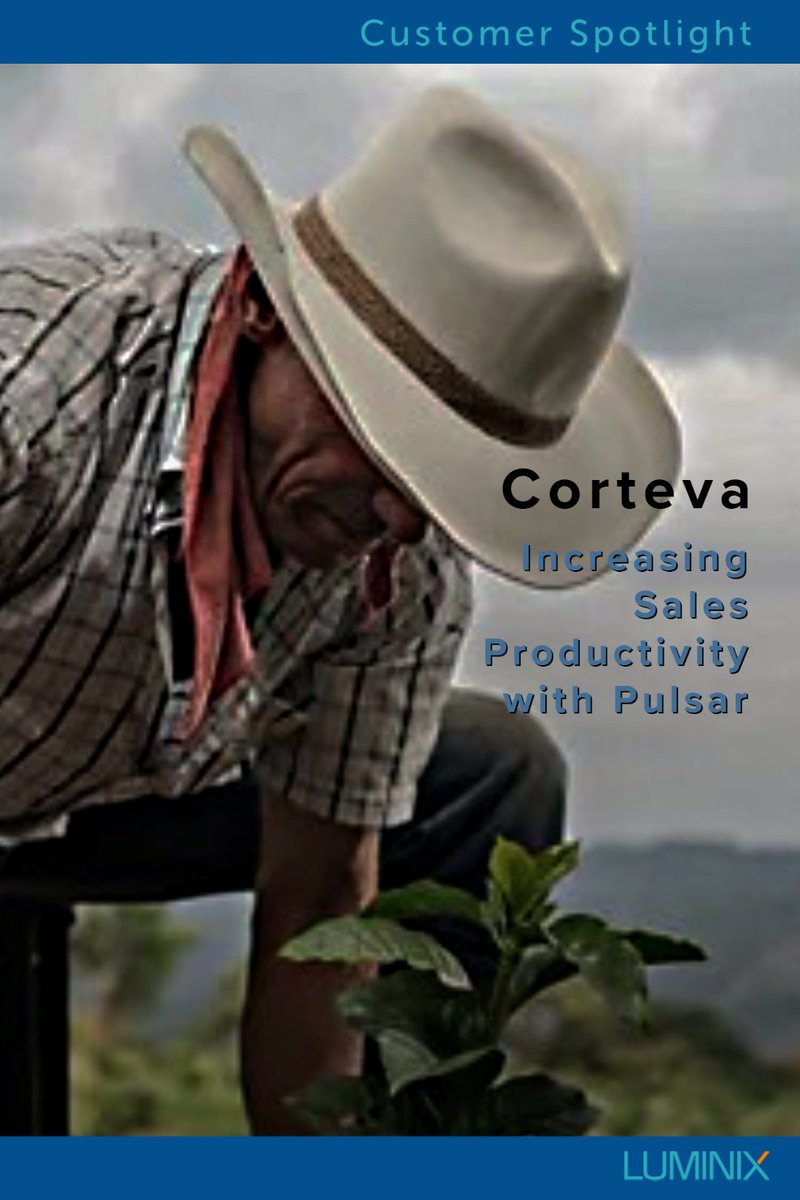 luminixinc's tweet photo. Find out how Corteva increased sales productivity with Pulsar for Salesforce in our latest Customer Spotlight. https://t.co/FXPbxRTcE8 #offline #mobile #salesforce #pulsar #luminixinc https://t.co/XA75ofXBBu