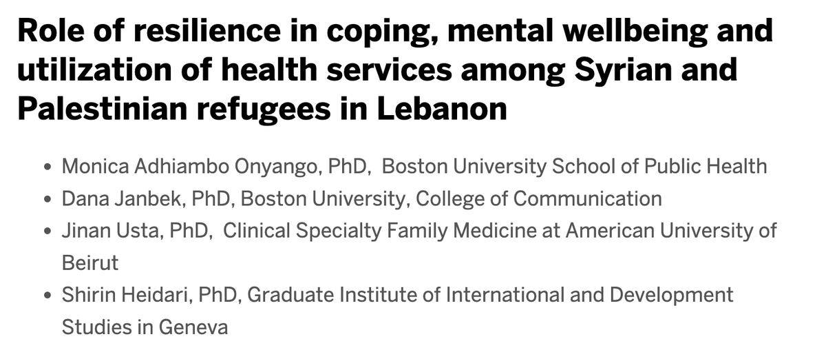 The <a href="/cfd_center/">Boston University Center on Forced Displacement</a> team has selected five projects to be awarded inaugural CFD seed grants. One of these projects includes Dana Janbek, COM master lecturer, with faculty from <a href="/BUSPH/">Boston University School of Public Health</a> <a href="/AUB_Lebanon/">American University of Beirut</a> <a href="/GVAGrad/">Geneva Graduate Institute</a>.

Read more about the grants and the new center: spr.ly/60133JSS1