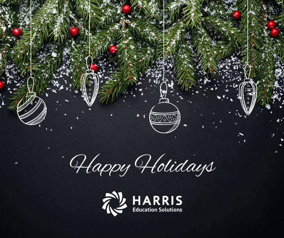 From all of us at Harris Education Solutions, we want to wish you and your families and very happy, healthy, and safe holiday season. We look forward to an incredible 2023!

#HappyHolidays #HappyNewYear