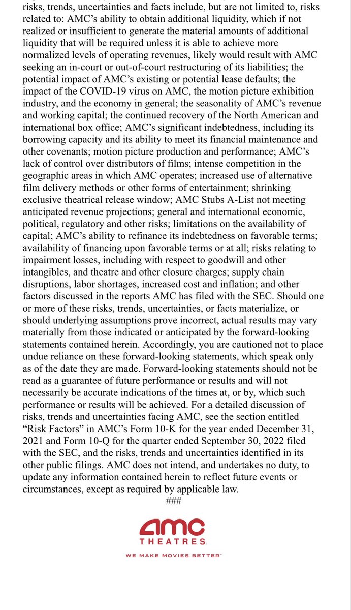 CEOAdam's tweet photo. Such important AMC news.  We succeeded in raising another $110 million of equity capital. That’s $272 million of new cash in 90 days. Also arranged to get $100 million of debt converted  into equity, at a substantial discount. AMC in a much stronger cash position! #ChokeOnThat https://t.co/i1sBCCndpP