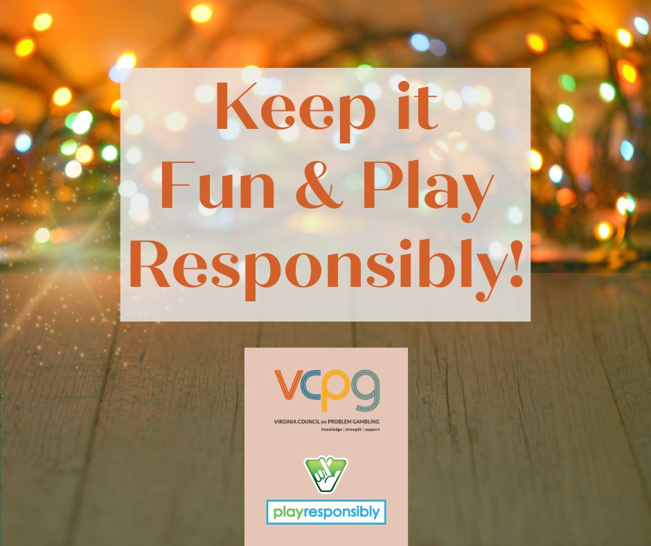 VCPG01's tweet photo. There are many forms of gambling, and many can gamble without ill effects. For some, it's a problem, especially during the holidays. Keep it fun and play responsibly. Read more:
https://t.co/Syhn2d9j1h
For resources &amp; help, visit: https://t.co/QN7QPznq2v.

#VCPG #VirginiaLottery https://t.co/RU91yjWiRS