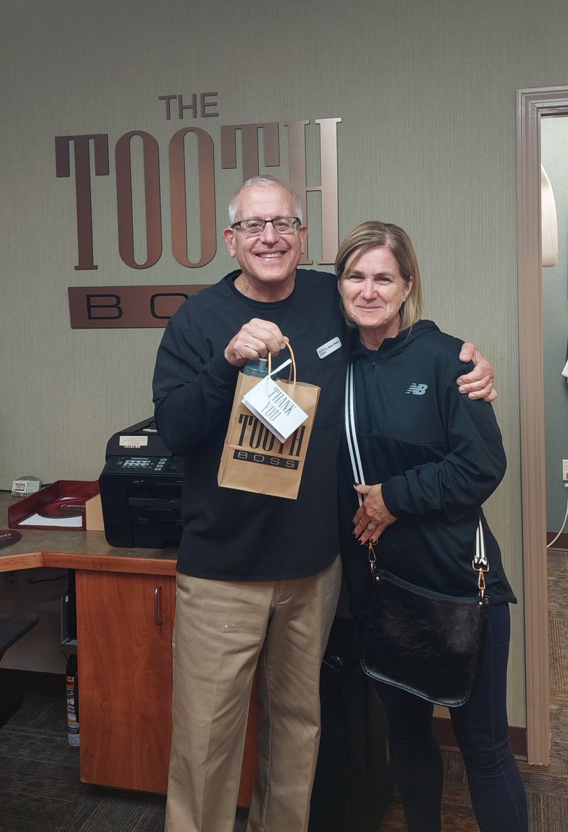ToothBoss's tweet photo. This week's Throwback is Pamela Berigan, 33 years in coming to The Toothboss! Thank you, Pamela! https://t.co/7U2HCPIFBR