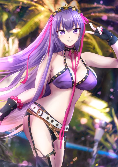 【C101新刊情報】
ぬえ山ぬえこさん(@nuenue249)の水着BBちゃんのお写真をイラスト化させていただきました!🌟
お写真の雰囲気をベースに、ナイトプール感が出るよう色味のアレンジを加えてみました!✨

📷:みかささん(@mikashasphoto)
#麗yers 
※お写真は特別な許可を得て撮影しています 