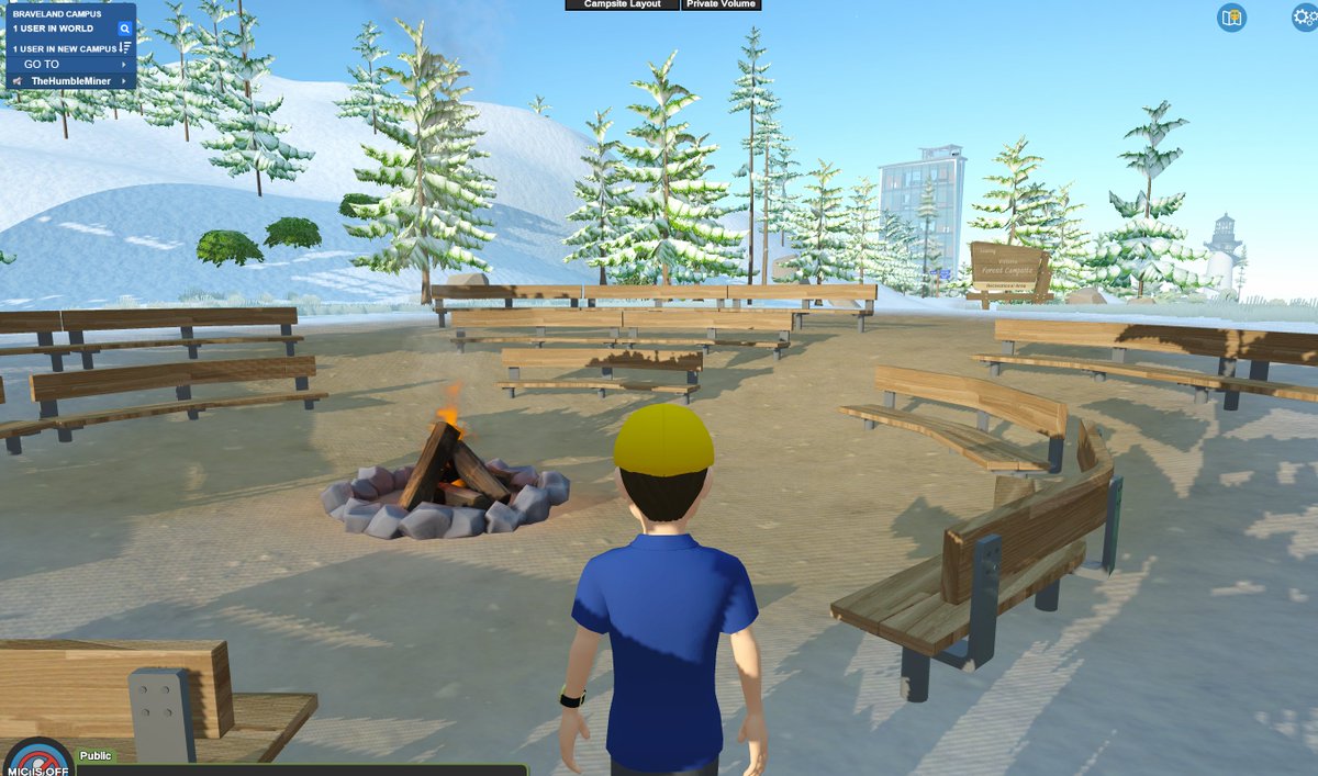 Humble_Miner's tweet image. New favorite spot in #ravencoin Braveland 

#RVN fireside chat &amp;amp; chill location 🪵🔥