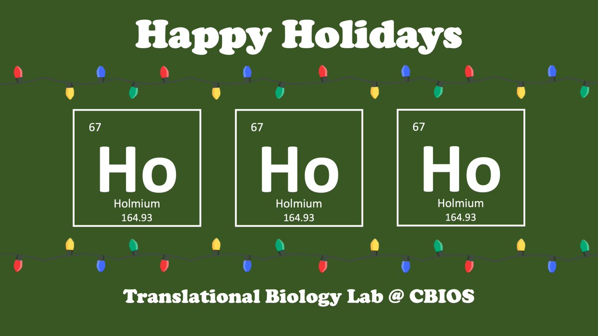 TBiologyLab's tweet photo. Happy Holidays from our team! 
@CBIOS_ 
#HappyHolidays https://t.co/Wtx7XvWoES