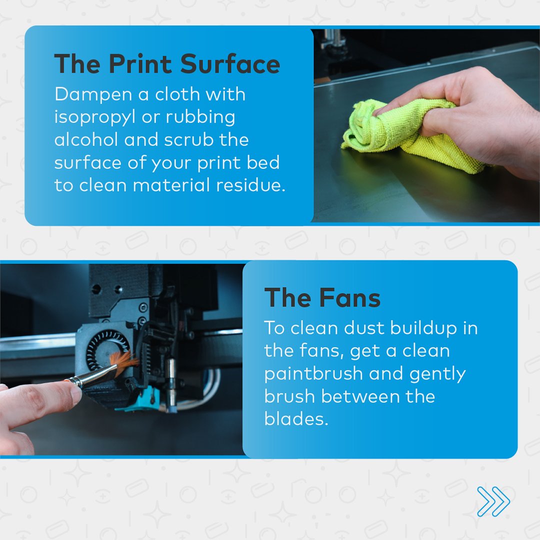 3b3dSolutions's tweet photo. How to Keep Your 3D Printer Clean!
 Here are a couple of tips on how to do that 👇
#3dprinters #zaxe #3printer #additivemanufacturing #3dprintingworld #3dprintingservice #3dprinters   #3dfilament #3dprinting Zaxe 3D Printers are now available in the UK at https://t.co/fGPS6VKKZX https://t.co/kT37W4B1wZ