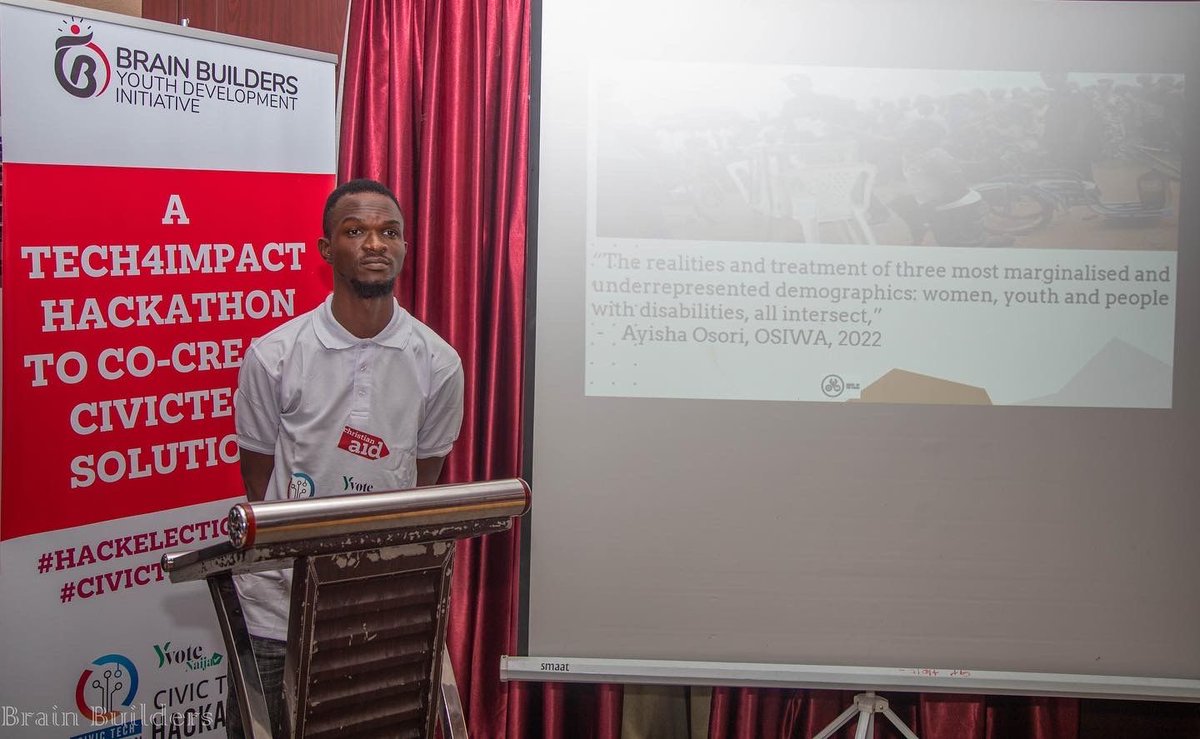 yvotenaija's tweet photo. #WI – App by @Objfajek and his team #YouthsLetsTalkPolitics won the contest that was garded by @seunonigbinde, @HamzyCODE and other Civic Tech experts
#CivicTechHack https://t.co/rMLEQQb76T