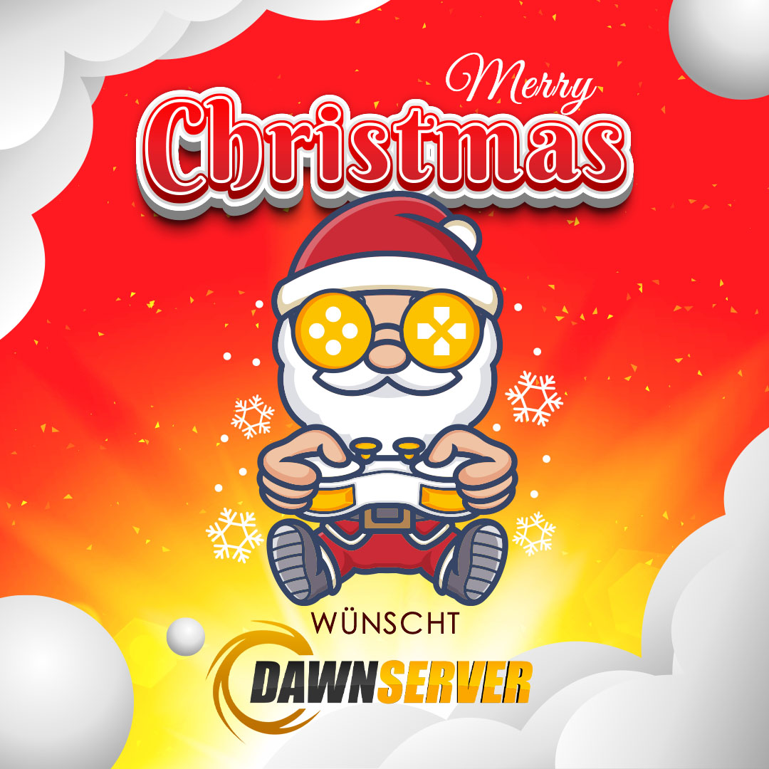 Liebe Gamerinnen und Gamer, die diesjährigen Festivitäten sind wieder im vollen Gange. Das Team von DAWN-Server wünscht euch und euren Liebsten eine wundervolle und erholsame Weihnachtszeit. 🎅🎄
#froheweihnachten #MerryChristmas2022