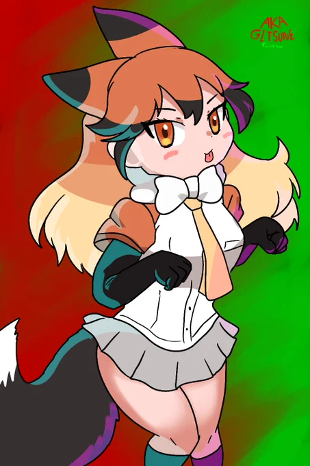 一年ぶりのアカギツネちゃん#けものフレンズ 