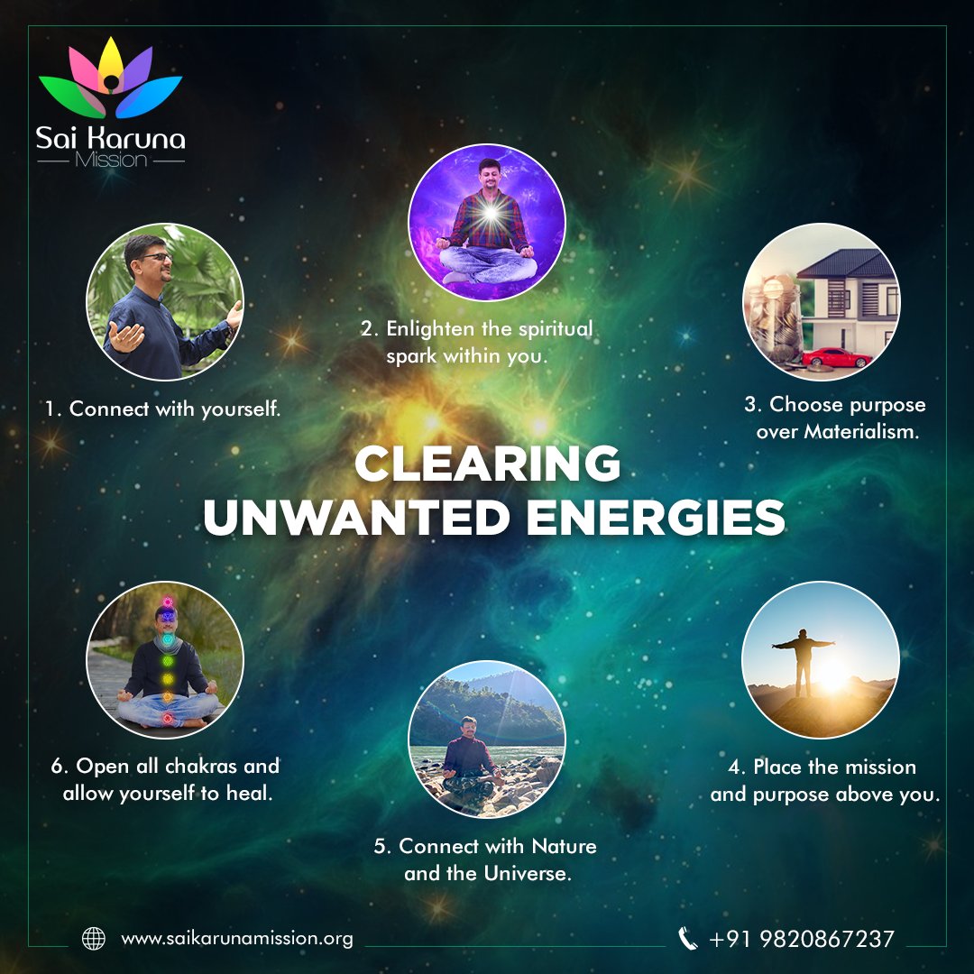 SAIKMISSION's tweet photo. Focus on yourself and your mission so to eliminate all the negative energies around you, with proper following of the spirituality.
.
.
.
Tags
#saikarunamission #yourself #energy #eliminate #motivateyourself #sprituality #cleaning https://t.co/lvKduJ3B55