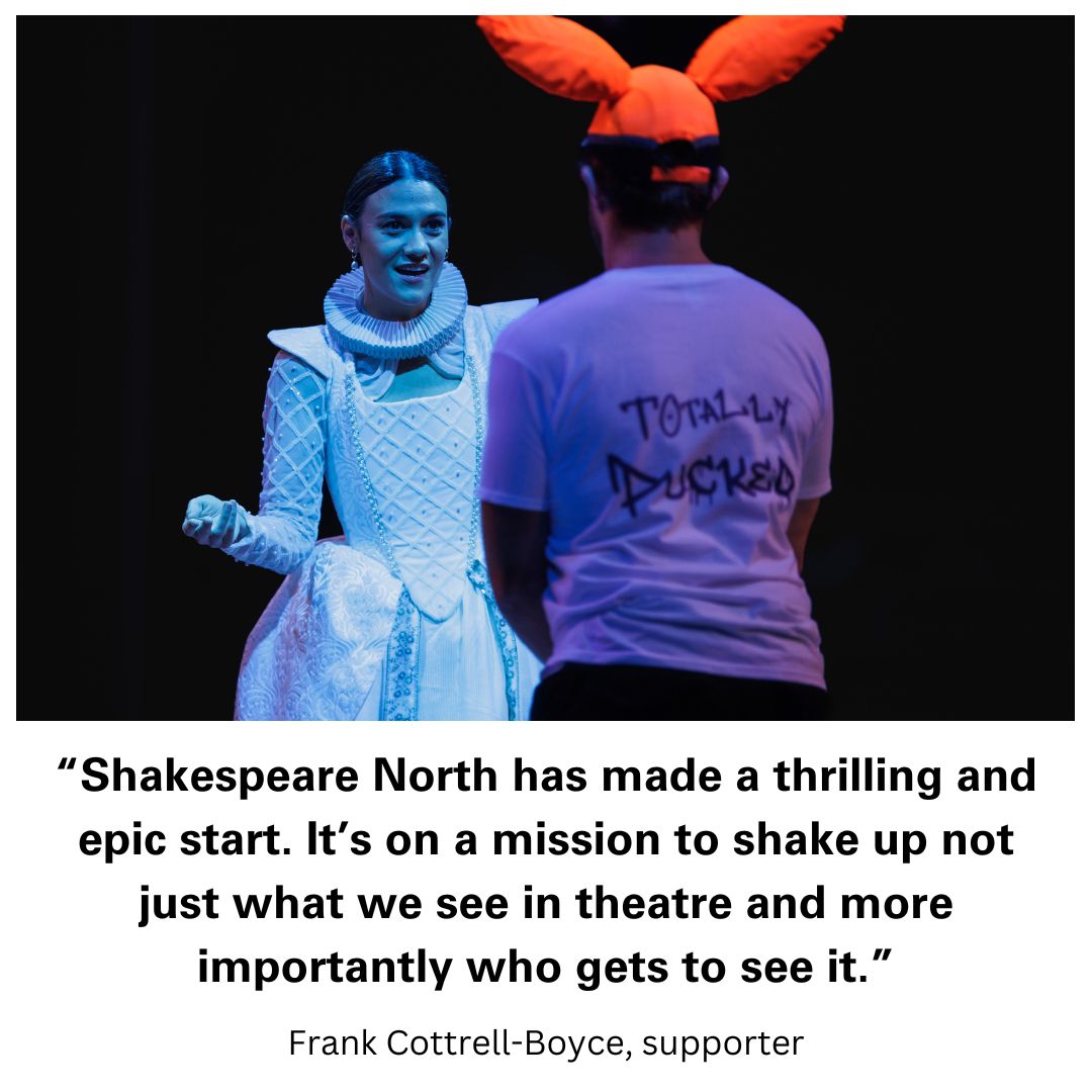 We recently announced over £383 million across the North for the next 3 years through our Investment Programme. Here's what <a href="/frankcottrell_b/">Frank Cottrell-Boyce</a> had to say about our investment in <a href="/ShakespeareNP/">Shakespeare North Playhouse</a>: