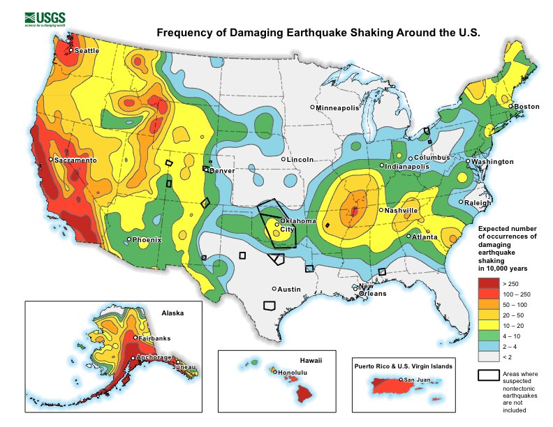 What’s the difference between geologic hazard and risk? What are the USGS National Seismic Hazard Maps, and how are they used? Find out in this introduction to the National Seismic Hazard Maps: ow.ly/6PAH50M8Wkq
#SeismicHazards #Earthquakes