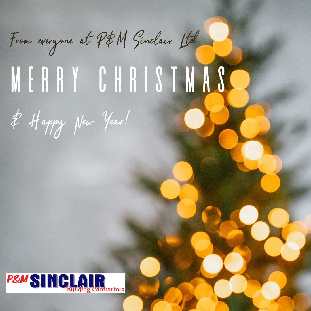Merry Christmas and Happy New Year from everyone at P&amp;M Sinclair #merrychristmas #happynewyear #construction #building
