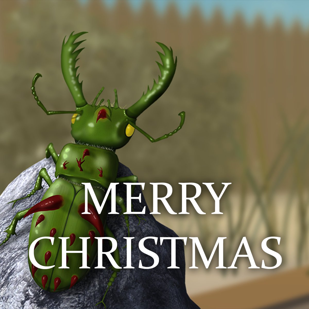 BeetleUprising's tweet photo. Merry Christmas everyone!

#IndieGame #GameDev #IndieDev https://t.co/OL7xiRRObD