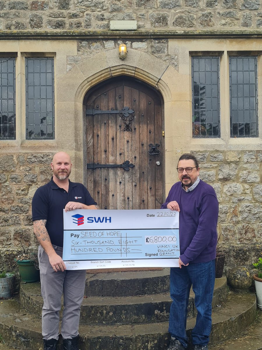 SWH_Ltd's tweet photo. Earlier this year one of our employees sponsored Seed of Hope's VINCI Foundation application for funding towards a new minibus to increase accessibility to mental health support within rural Somerset, and fantastically they were awarded £6,800.

#mentalhealth #funding https://t.co/tGef8O4dTl