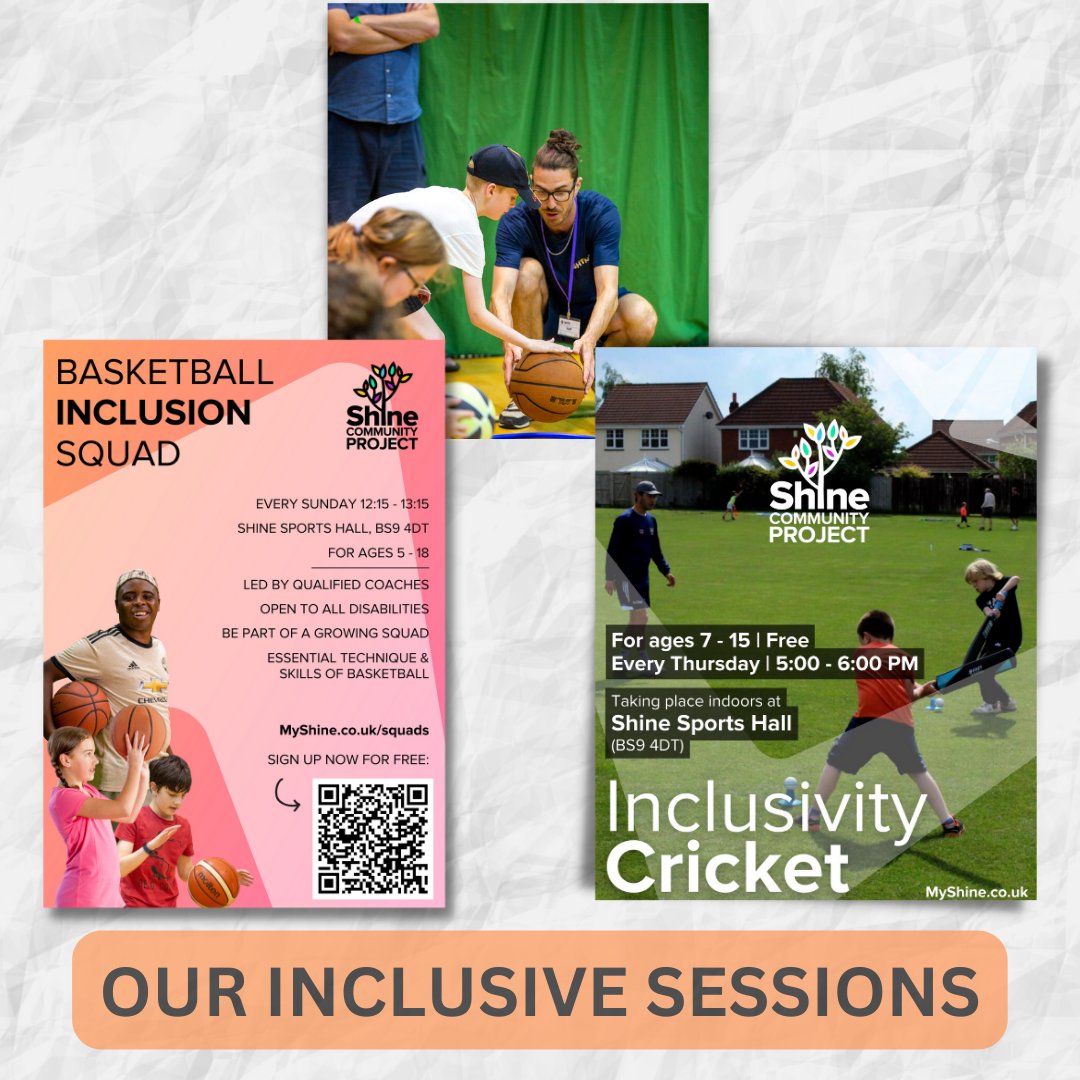Shine4Community's tweet photo. With the end of the year creeping up on us here is a look at all the work we have lined up for 2023.

Come and join us at these sessions next year.

#CommunitySport #InclusiveSport 
#Football #Basketball #Cricket #Hockey #Bristol https://t.co/q3CHixI3lV